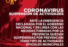LA MUNICIPALIDAD DE VILLA MERCEDES SUSPENDIÓ TODAS LAS ACTIVIDADES OFICIALES ANTE LA PANDEMIA DEL CORONAVIRUS