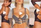 MODELÓ CON UN BODY CON TRANSPARENCIAS Y EN UN VIDEO LO MOSTRÓ DESDE DIVERSOS ÁNGULOS