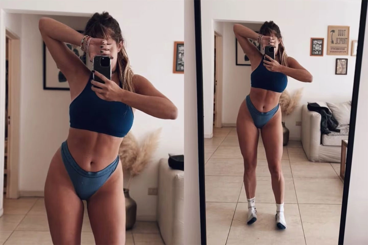 NATI JOTA POSÓ EN LENCERÍA Y SORPRENDIÓ CON MEDIAS AL TONO