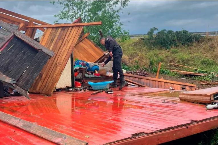 Temporal en Misiones: un muerto, viviendas destruidas y más de 150 familias afectadas