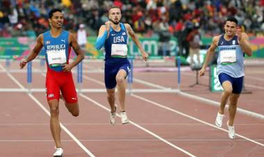 EN ATLESTISMO, GUILLERMO RUGGERI SE CLASIFICÓ PARA LA FINAL DE 400 METROS CON VALLAS