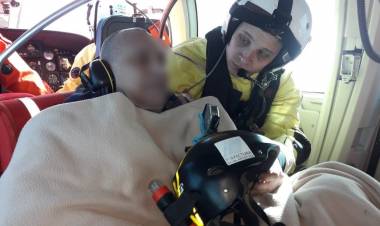 PREFECTURA NAVAL REALIZÓ LA AEROEVACUACION PARA RESCATAR A UN TRIPULANTE DE UN PESQUERO EN MAR ARGENTINO