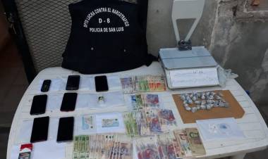 LUCHA CONTRA EL NARCOTRÁFICO EN VILLA MERCEDES: SE ANULÓ UN CENTRO DE DISTRIBUCIÓN DE DROGA