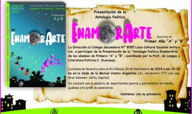 SALTA: PRESENTACIÓN DEL LIBRO “ENAMORARTE”