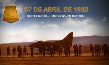 7 DE ABRIL DE 1982: DESDE VILLA REYNOLDS SE INICIABA EL DESPLIEGUE DEL GRUPO TÉCNICO 5 DE LA V BRIGADA AÉREA