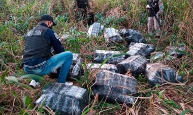 MISIONES: PREFECTURA DECOMISÓ CASI 2.100 KILOS MARIHUANA EN DOS OPERATIVOS