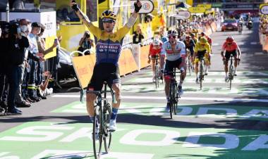 PRIMOZ ROGLIC DEMOSTRÓ SU POTENCIA Y SE IMPUSO EN LA CUARTA ETAPA DEL TOUR DE FRANCIA