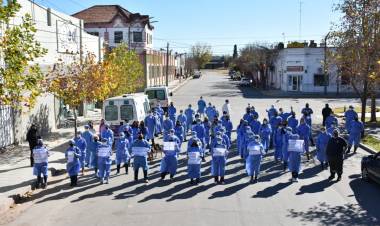 SAN LUIS: GRAN DESPLIEGUE EN TILISARAO DONDE PARTICIPARON 120 PERSONAS DE UN RASTRILLAJE PARA DETECTAR CASOS POSITIVOS