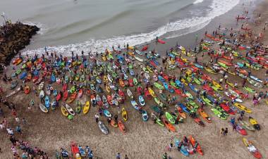 PARTIDO DE MAR CHIQUITA: MULTITUDINARIO CONCURSO DE PESCA EN KAYAK EN SANTA CLARA DEL MAR 