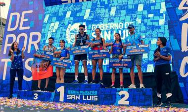 ANTONIO POBLETE Y LUISA PÁEZ FUERON LOS GANADORES DE LA MEDIA MARATÓN “PROVINCIA DE SAN LUIS”