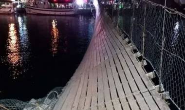 BRASIL: COLAPSÓ UN PUENTE COLGANTE PARA PEATONES