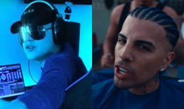 BIZARRAP HIZO UNA INTERVENCIÓN EN UN LOCAL DE ROPA PARA ANUNCIAR SU SESIÓN CON RAUW ALEJANDRO