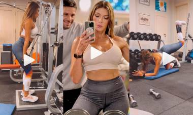CATHERINE FULOP MOSTRÓ SUS EJERCICIOS EN UN VIDEO Y DEJÓ UN CONSEJO PARA EL MES DE JULIO