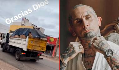 POR EL DÍA DE LA NIÑEZ: CANTANTE DE KE PERSONAJES REGALÓ UN CAMIÓN CON JUGUETES EN BARRIOS DE SU CIUDAD