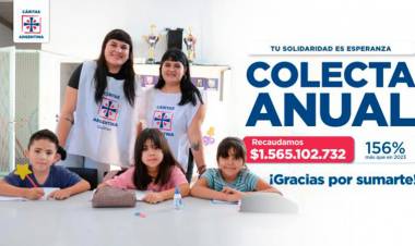 "TU SOLIDARIDAD ES ESPERANZA": CÁRITAS ARGENTINA RECAUDÓ MÁS DE $1.500 MILLONES EN SU COLECTA ANUAL