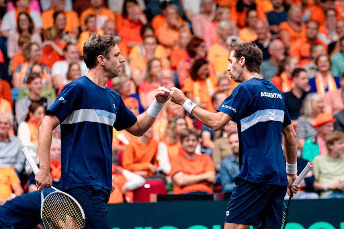 ARGENTINA VENCIÓ A PAÍSES BAJOS Y PASÓ AL FINAL 8 DE LA COPA DAVIS