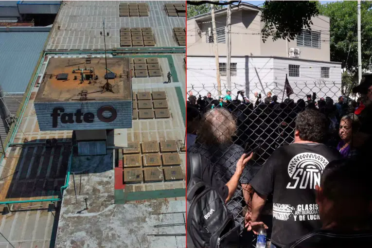 Embargo millonario a FATE por salarios impagos y conflicto laboral