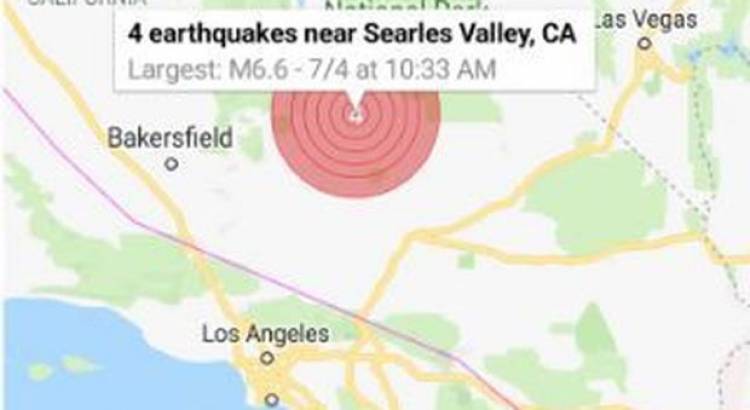 TERREMOTO DE MAGNITUD 6.4 EN CALIFORNIA MERIDIONAL 