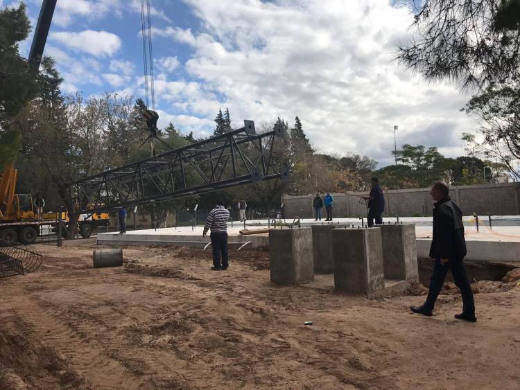EN SAN LUIS, LA OBRA DE LA PLANTA POTABILIZADORA DE BALDE PROGRESA A BUEN RITMO