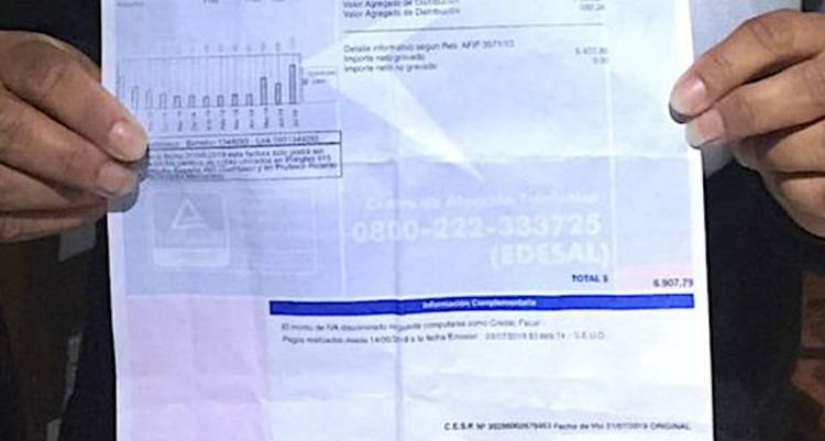 EL AUMENTO MÁXIMO EN LA TARIFA DE EDESAL SERÍA DE HASTA UN 20% EN CASO DE APROBARSE EL PEDIDO DE LA EMPRESA