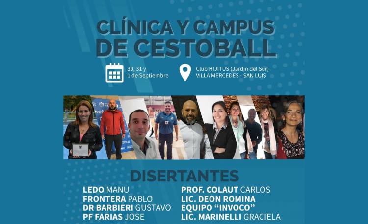 HOY DA INICIO LA CLÍNICA Y CAMPUS DE CESTOBALL EN VILLA MERCEDES