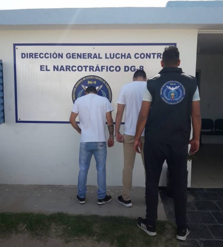 LUCHA CONTRA EL NARCOTRÁFICO EN SAN LUIS: DOS DETENIDOS