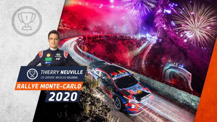 THIERRY NEUVILLE LOGRA SU PRIMER TRIUNFO EN EL RALLY DE MONTECARLO