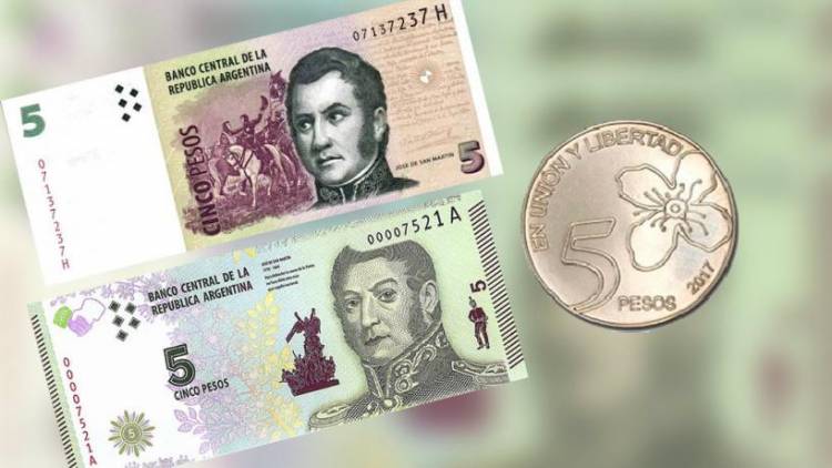SALEN DE CIRCULACIÓN LOS BILLETES DE 5 PESOS, ÚLTIMA SEMANA PARA USARLOS EN COMERCIOS