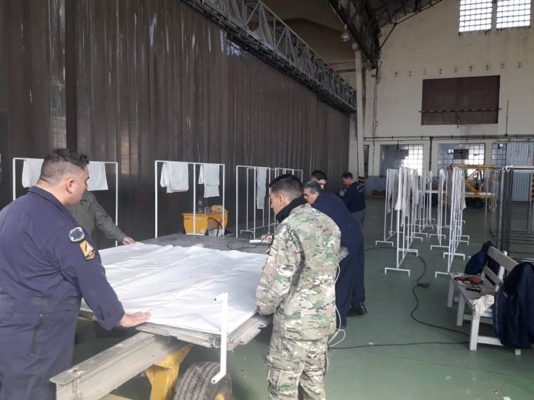 SAN LUIS: LA V BRIGADA AÉREA SUMA ESFUERZOS EN LA LUCHA CONTRA LA PANDEMIA DEL CORONAVIRUS