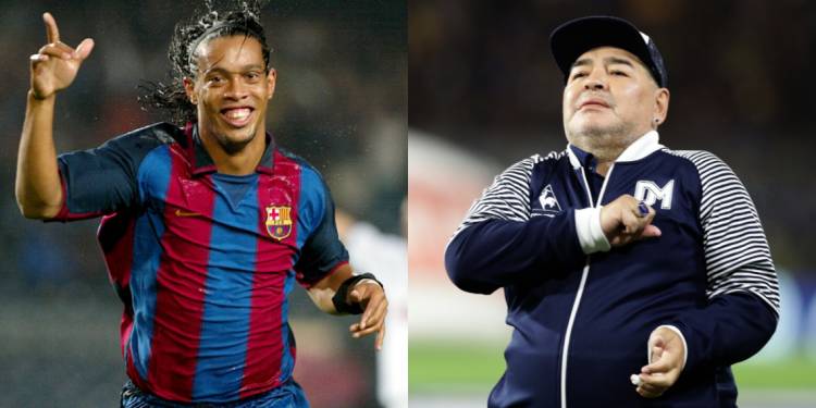 ¿RONALDINHO A GIMNASIA Y ESGRIMA DE LA PLATA? MARADONA QUIERE SACAR DEL RETIRO AL BRASILEÑO DE 40 AÑOS