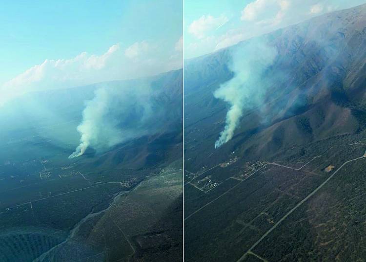 SAN LUIS: BOMBEROS Y BRIGADISTAS CONTROLARON UN INCENDIO EN CERCANÍA A LOS MOLLES