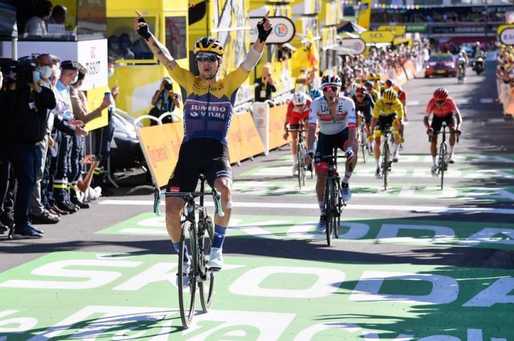 PRIMOZ ROGLIC DEMOSTRÓ SU POTENCIA Y SE IMPUSO EN LA CUARTA ETAPA DEL TOUR DE FRANCIA