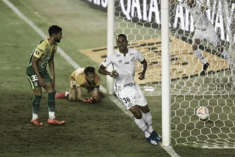 EN LA AGONÍA DEL PARTIDO DEFENSA Y JUSTICIA CAYÓ ANTE SANTOS EN BRASIL Y QUEDÓ ELIMINADO DE LA LIBERTADORES