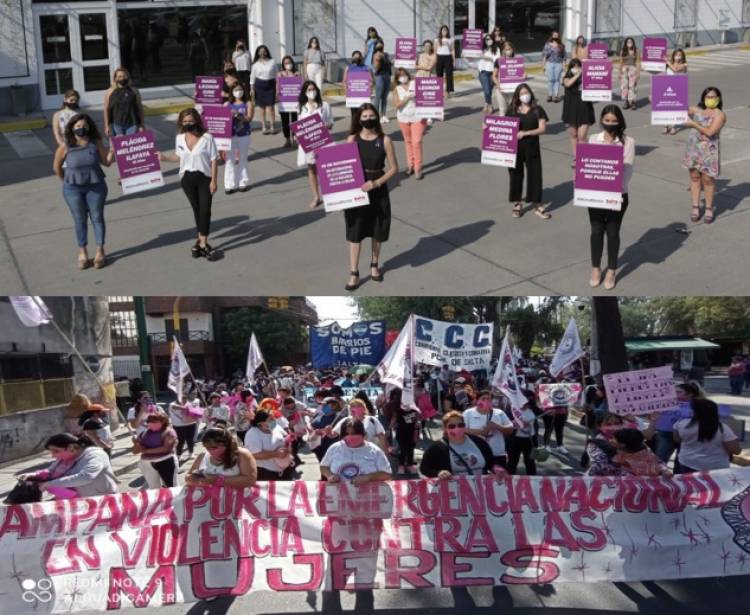 SALTA SE SUMÓ A LA MARCHA CONTRA LA VIOLENCIA DE GÉNERO 