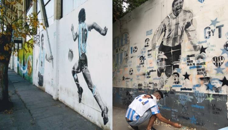 LOS SALTEÑOS LE RINDEN HOMENAJE A DIEGO MARADONA EN EL GIGANTE DEL NORTE