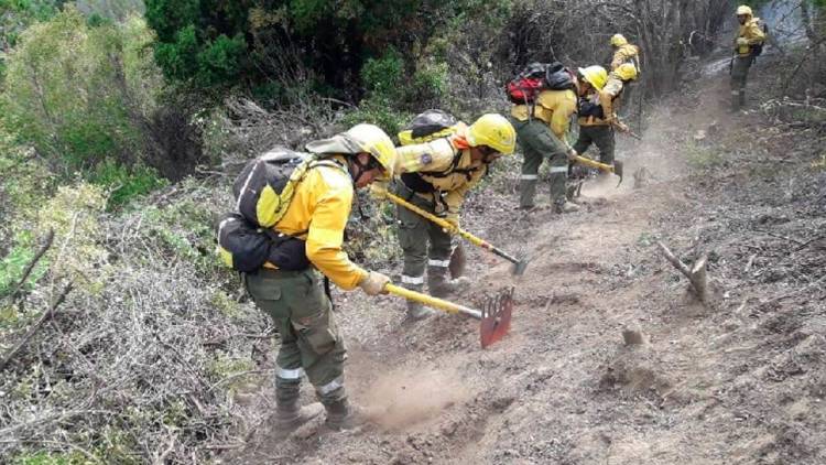RÍO NEGRO: POR ALTAS TEMPERATURAS SE REACTIVARON INCENDIOS CERCA DE EL BOLSÓN SE SUMAN PERSONAS PARA COMBATIRLO