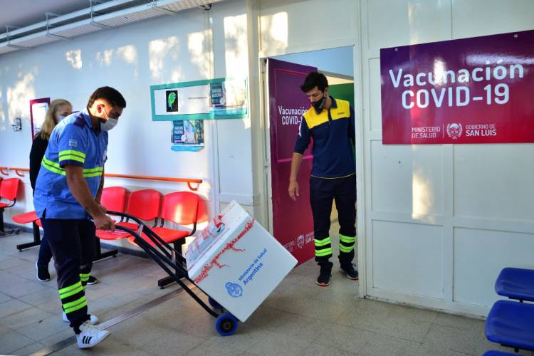 LA PROVINCIA DE SAN LUIS RECIBIÓ 3.600 NUEVAS DOSIS DE LA VACUNA SPUTNIK V Y A PRINCIPIOS DE LA PRÓXIMA SEMANA LLEGAN 4.200 MÁS