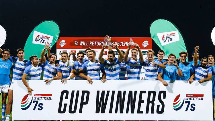 LOS PUMAS 7's GANARON EL SEVEN DE RUGBY EN DUBAI AL SUPERAR EN LA FINAL A FRANCIA