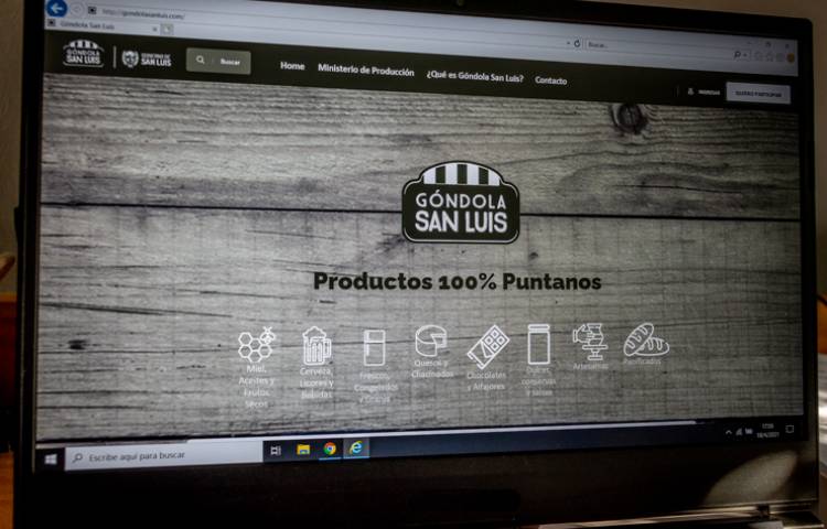 DESDE ESTE LUNES APOYANDO EL DESARROLLO PRODUCTIVO DE LA PROVINCIA ESTARÁ DISPONIBLE EL PORTAL WEB “GÓNDOLA SAN LUIS”