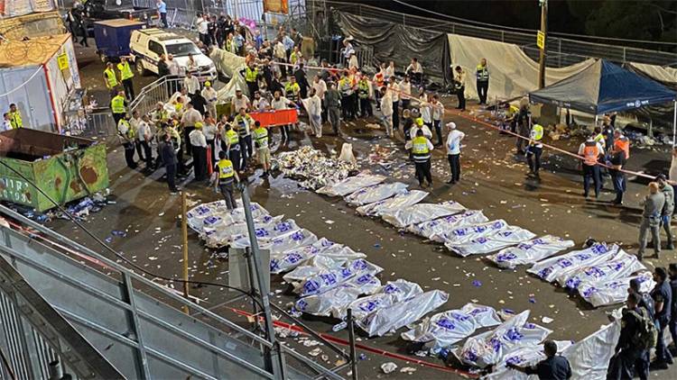UNA ESTAMPIDA EN EL NORTE DE ISRAEL DURANTE CELEBRACIÓN RELIGIOSA DEJÓ AL MENOS 44 MUERTOS