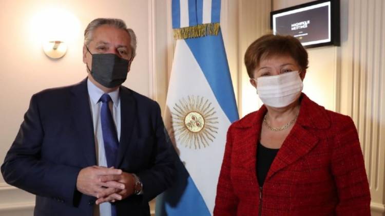 ITALIA: ALBERTO FERNÁNDEZ SE REUNIÓ CON KRISTALINA GEORGIEVA