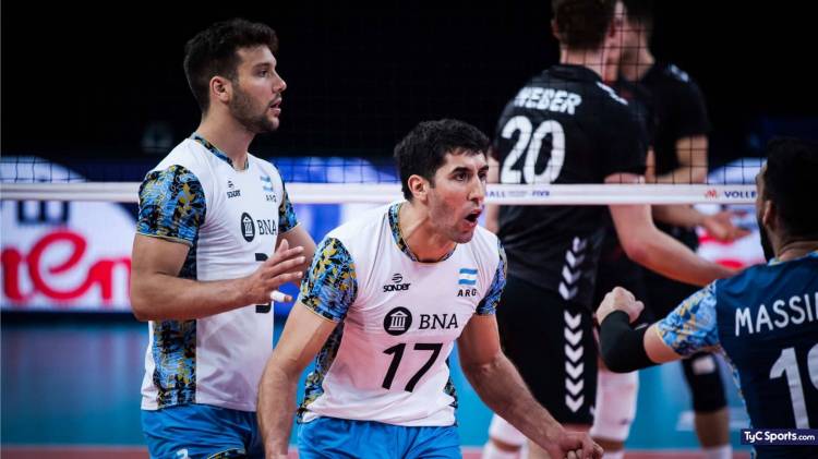 PRIMER TRIUNFO DE ARGENTINA EN LA LIGA DE NACIONES DE VÓLEY TRAS VENCER A ALEMANIA