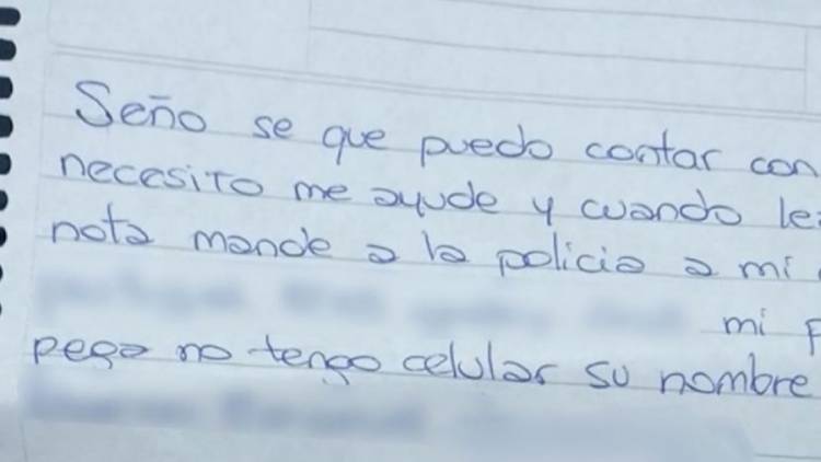 MENDOZA: UNA MUJER USÓ EL CUADERNO DE COMUNICACIONES DE SU HIJO PARA DENUNCIAR VIOLENCIA DE GÉNERO