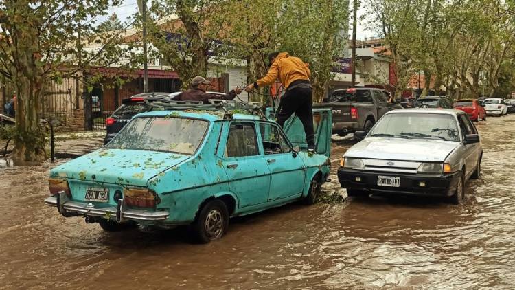 UN FUERTE TEMPORAL DE GRANIZO Y VIENTO EN MENDOZA PROVOCÓ CORTES DE LUZ Y CALLES ANEGADAS