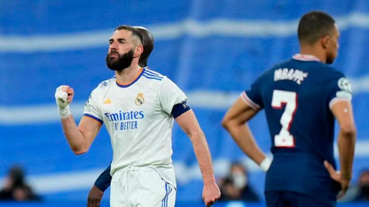 CHAMPIONS LEAGUE: REAL MADRID ELIMINÓ AL PSG DE LIONEL MESSI Y AVANZÓ A CUARTOS DE FINAL