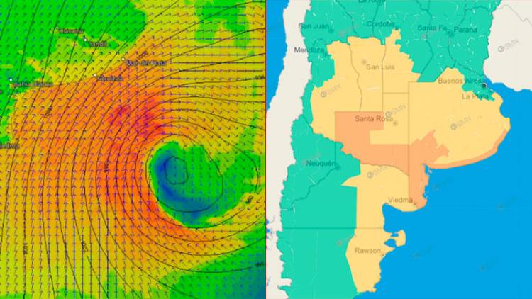CAMBIO DE TIEMPO: QUÉ ZONAS DEL PAÍS SERÁN AFECTADAS ESTE SÁBADO POR EL “CICLÓN EXTRATROPICAL”