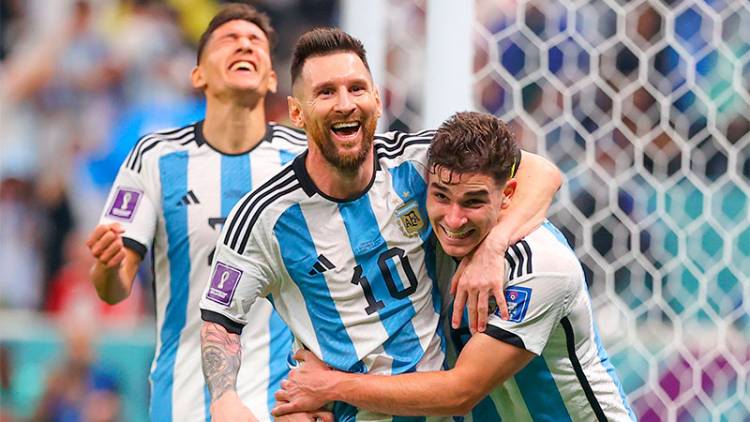 ARGENTINA GOLEÓ A CROACIA Y EL DOMINGO JUGARÁ LA FINAL DE LA COPA DEL MUNDO