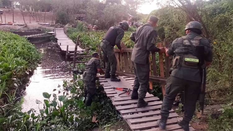 DESARMAN PUENTES CLANDESTINOS QUE UNÍAN ARGENTINA CON PARAGUAY, LAS ESTRUCTURAS ERAN PRECARIAS