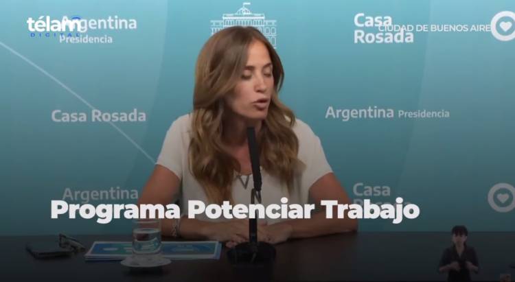 LA MINISTRA DE DESARROLLO SOCIAL, VICTORIA TOLOSA PAZ, ANUNCIÓ QUE SOLO EL 11? LOS BENEFICIARIOS DEL POTENCIAR TRABAJO SERÁ DADO DE BAJA