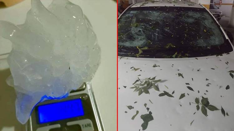 IMÁGENES IMPRESIONANTES DEL FUERTE TEMPORAL EN SAN LUIS: GRANIZO POCAS VECES VISTO AZOTÓ VILLA MERCEDES